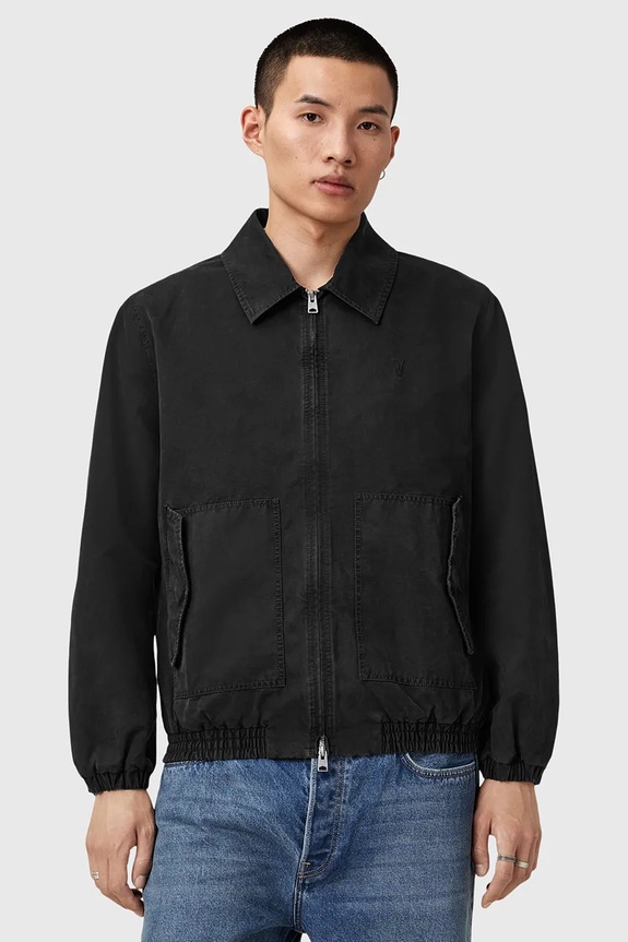 AllSaints geacă HOLMAN cu captuseala negru M004OD