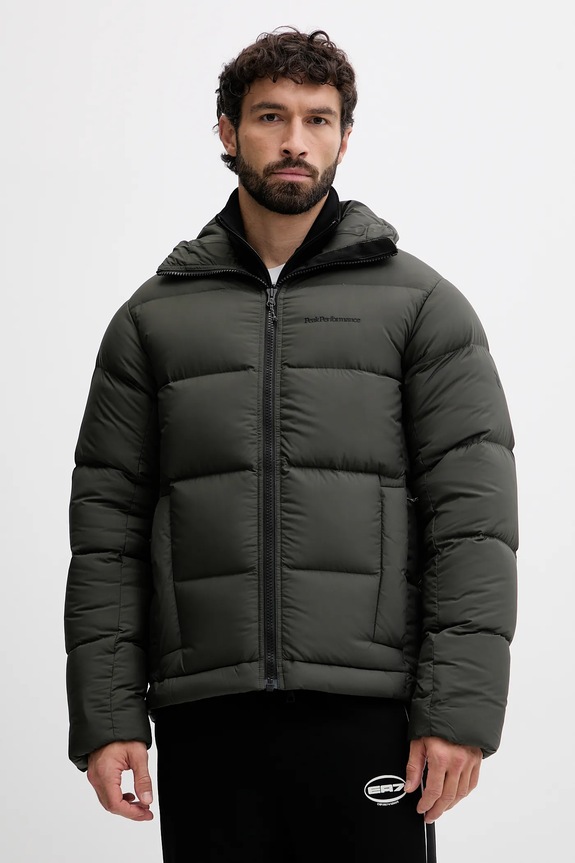 Páperová bunda Peak Performance Rivel zateplené zelená G80561