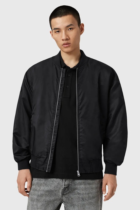 Bunda AllSaints FUTURE oversize čierna M001OD
