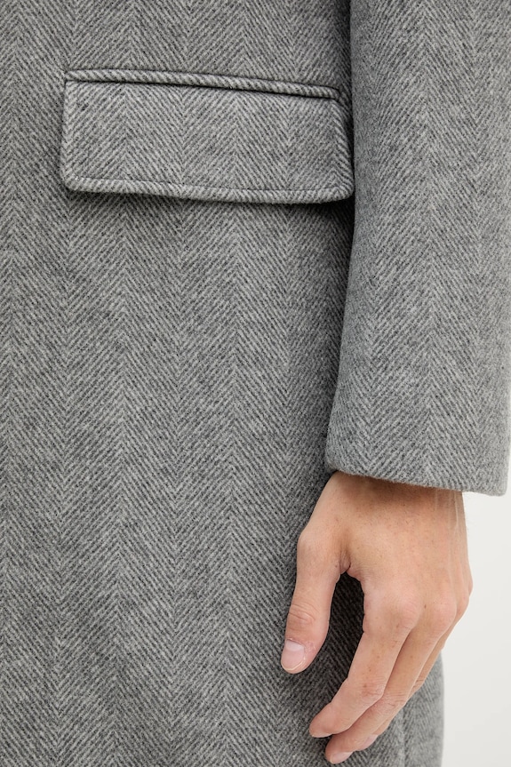 Trussardi cappotto con lana 0000M000001N grigio