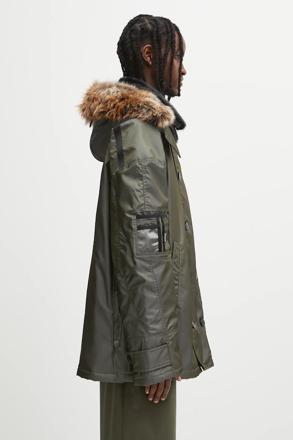 Куртка Martine Rose Bumbag Parka зелений 747WO16003