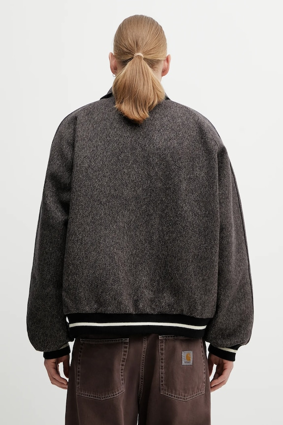 Abbigliamento Wales Bonner giacca in lana Homecoming Varsity Jacket MA25JA13.WO02.903 grigio