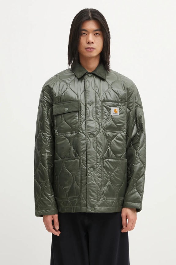 Carhartt WIP kurtka Oscar Chore Liner bez kaptura zielony I035366.2ZXXX