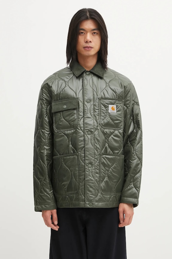 Carhartt WIP kurtka Oscar Chore Liner bez kaptura zielony I035366.2ZXXX