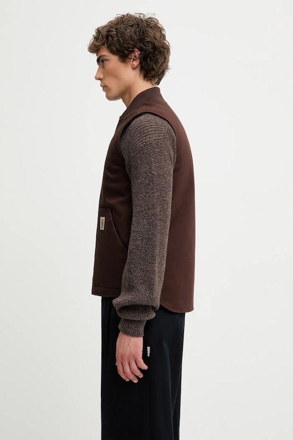Бавовняна безрукавка Carhartt WIP Classic Vest I035695.4701 коричневий AW25