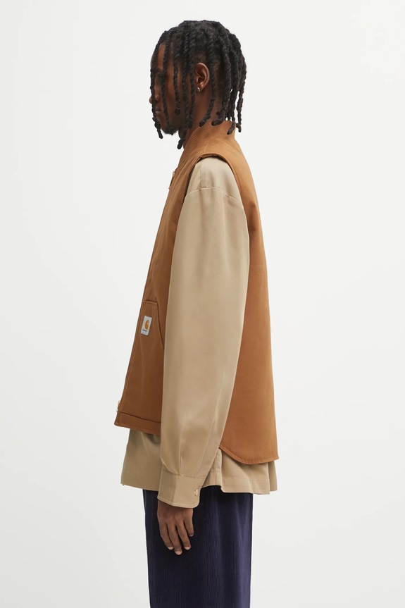 Prsluk Carhartt WIP Classic Vest I035695.HZ01 smeđa AW25