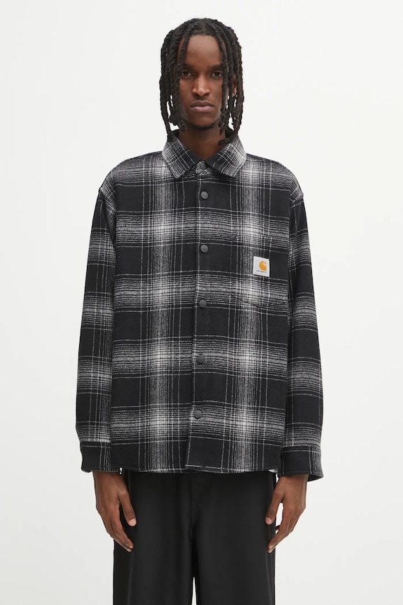 Carhartt WIP jacket with wool Brennan Shirt Jac without gray I035324.34JXX