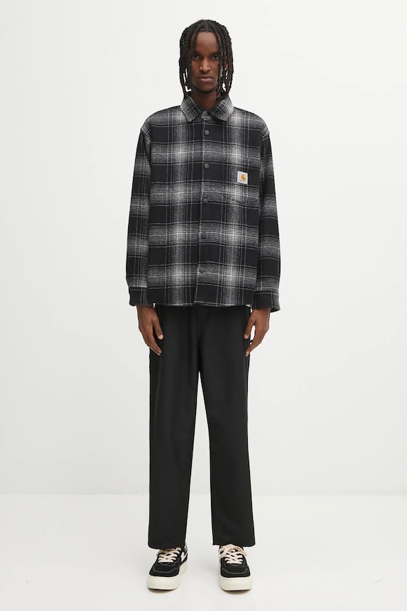 Carhartt WIP jacket with wool Brennan Shirt Jac I035324.34JXX