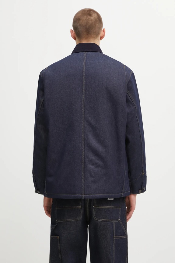 Abbigliamento Carhartt WIP giacca di jeans OG Chore Coat I035877.45301 blu navy