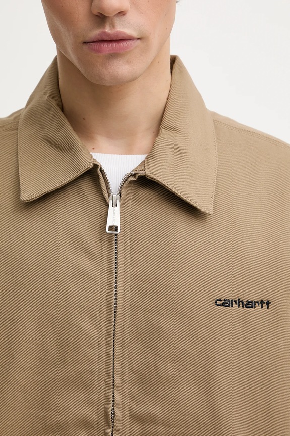 Carhartt WIP denim jacket Module Script Jacket beige I035621.0DK01
