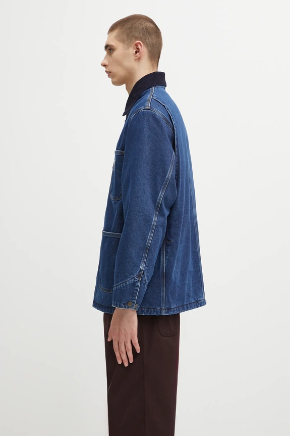 Carhartt WIP giacca di jeans OG Chore Coat I035877.45306 blu AW25