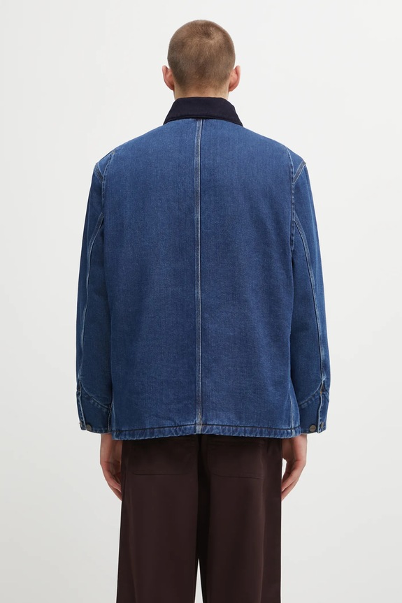 Abbigliamento Carhartt WIP giacca di jeans OG Chore Coat I035877.45306 blu