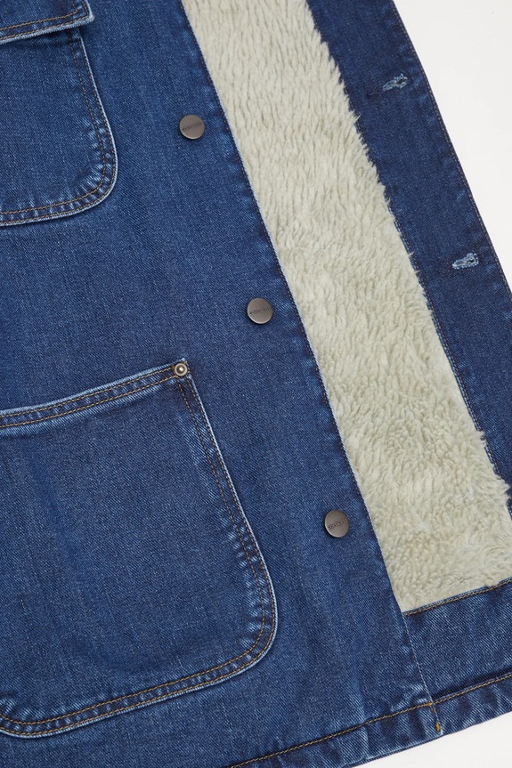 Carhartt WIP giacca di jeans OG Chore Coat I035877.45306 blu
