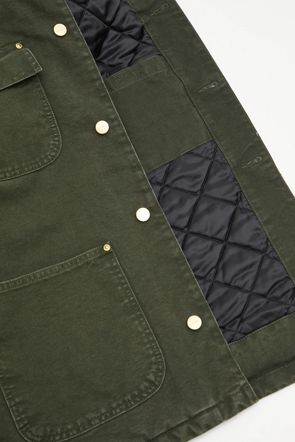Carhartt WIP kurtka bawełniana OG Chore Coat I035613.3CM4O zielony