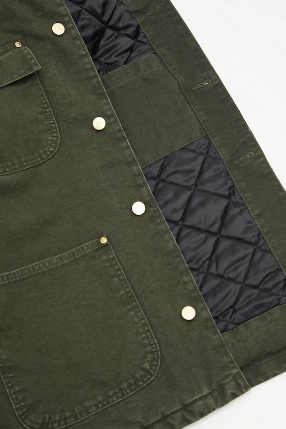 Carhartt WIP kurtka bawełniana OG Chore Coat I035613.3CM4O zielony