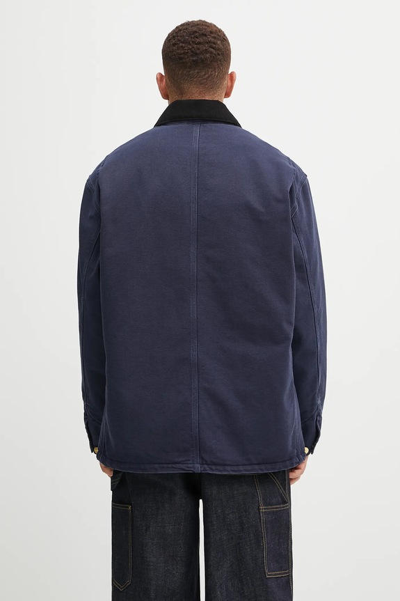Odzież Carhartt WIP kurtka bawełniana OG Chore Coat I035613.0DI4O granatowy