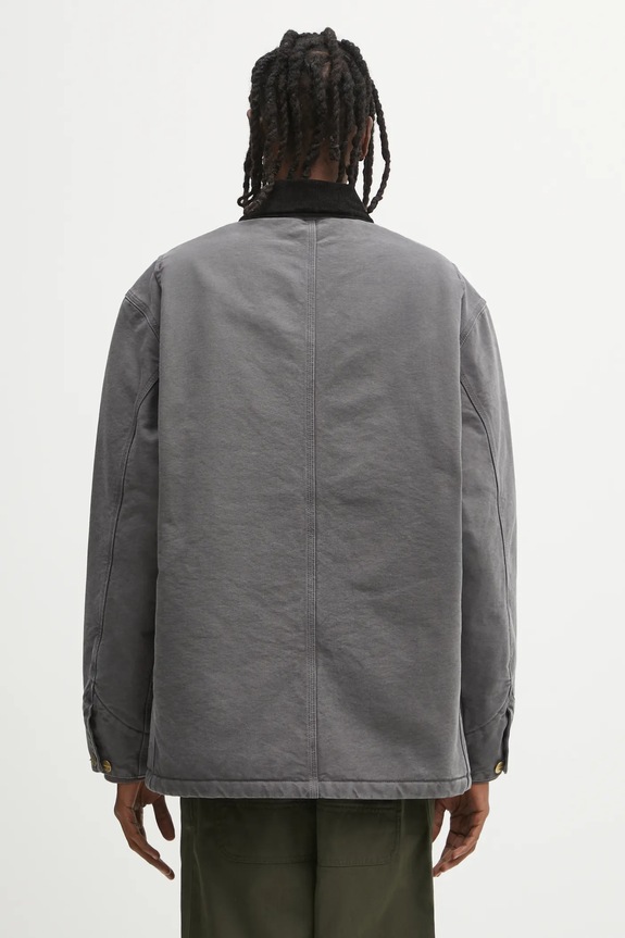 Odzież Carhartt WIP kurtka bawełniana OG Chore Coat I035613.3CL4O szary