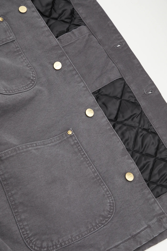 Carhartt WIP kurtka bawełniana OG Chore Coat I035613.3CL4O szary