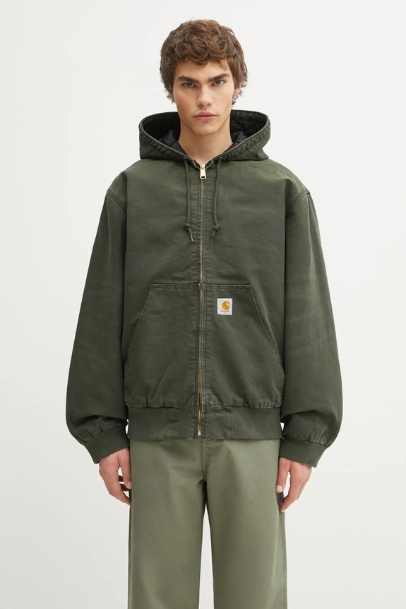 Carhartt WIP giacca in cotone OG Active Jacket transitorio verde I035891.494O
