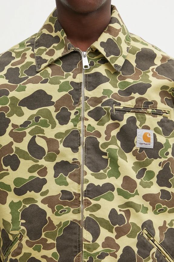 Carhartt WIP kurtka bawełniana Duck Detroit Jacket zielony I034281.2EQ06