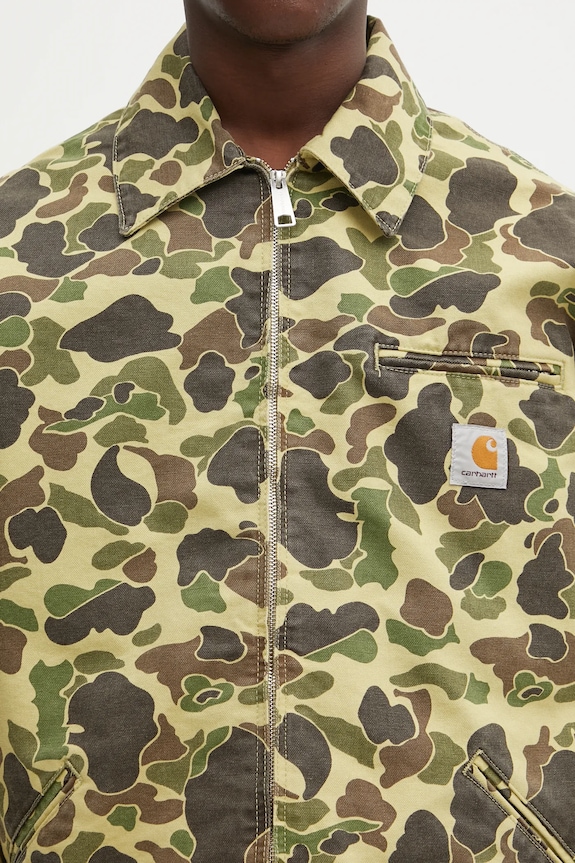 Carhartt WIP kurtka bawełniana Duck Detroit Jacket zielony I034281.2EQ06