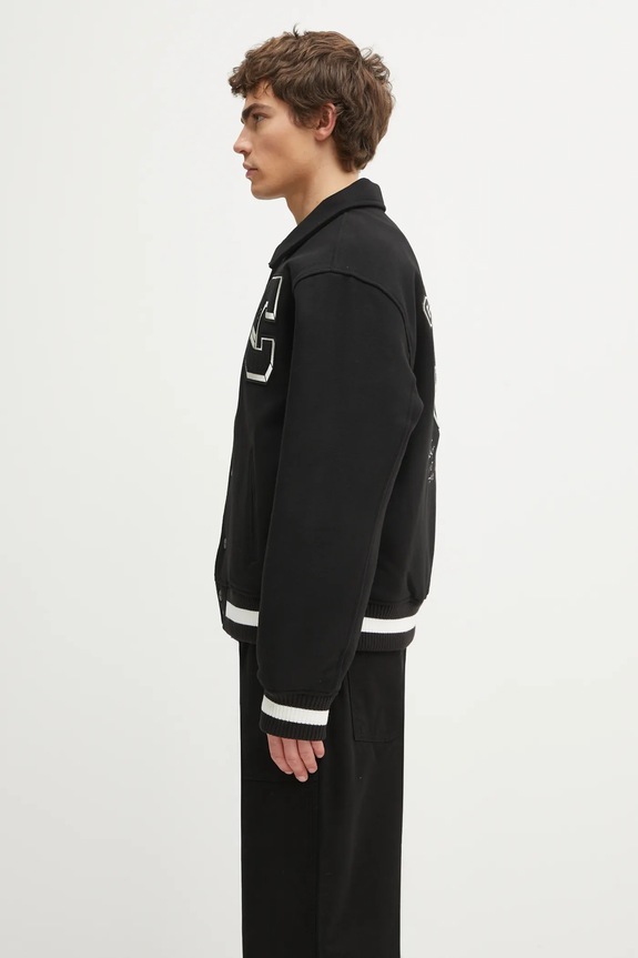 Carhartt WIP jacket with wool World Class Varsity I035432.89XX black AW25