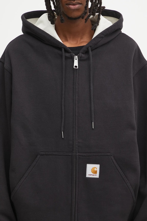 Carhartt WIP sweatshirt Active Sweat Jacket black I035602.8906
