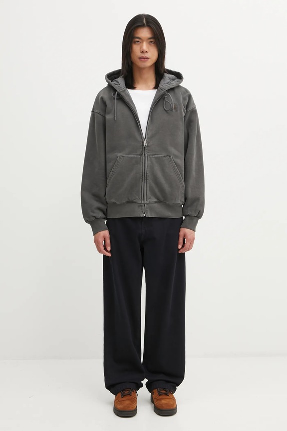 Carhartt WIP cotton sweatshirt Hooded Vista Jacket I029524.89GD gray