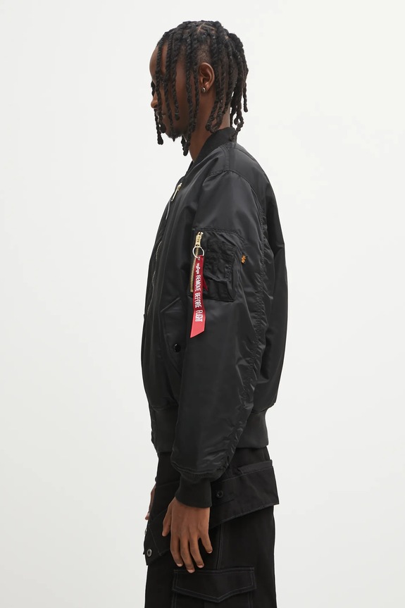 Oboustranná bomber bunda No Problemo x Alpha Industries No War MA-1 NP7113504 černá AW25