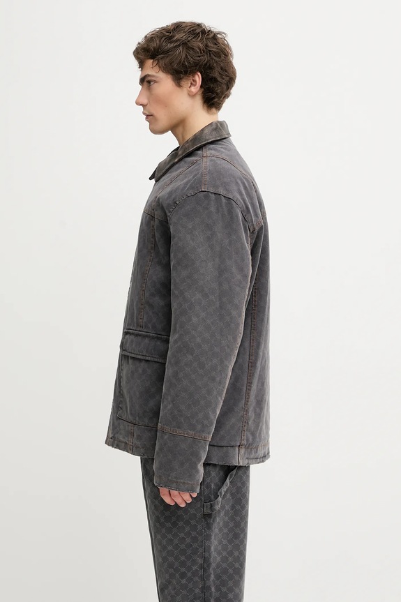 Хлопковая куртка Daily Paper Monogram Workwear 2523035 серый AW25