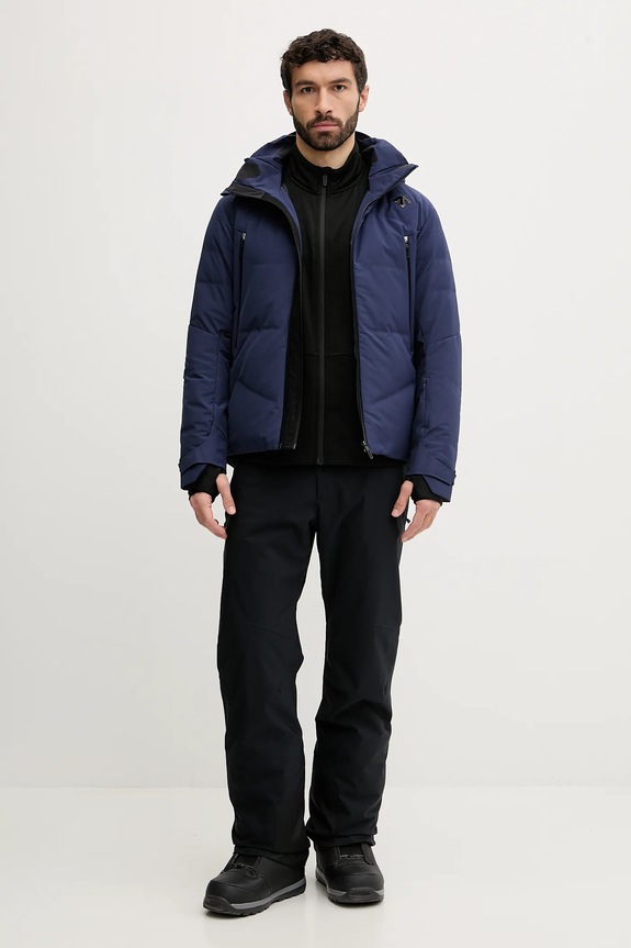 Descente kurtka narciarska puchowa HYBRID DOWN JACKET granatowy DW5FDJ06MU