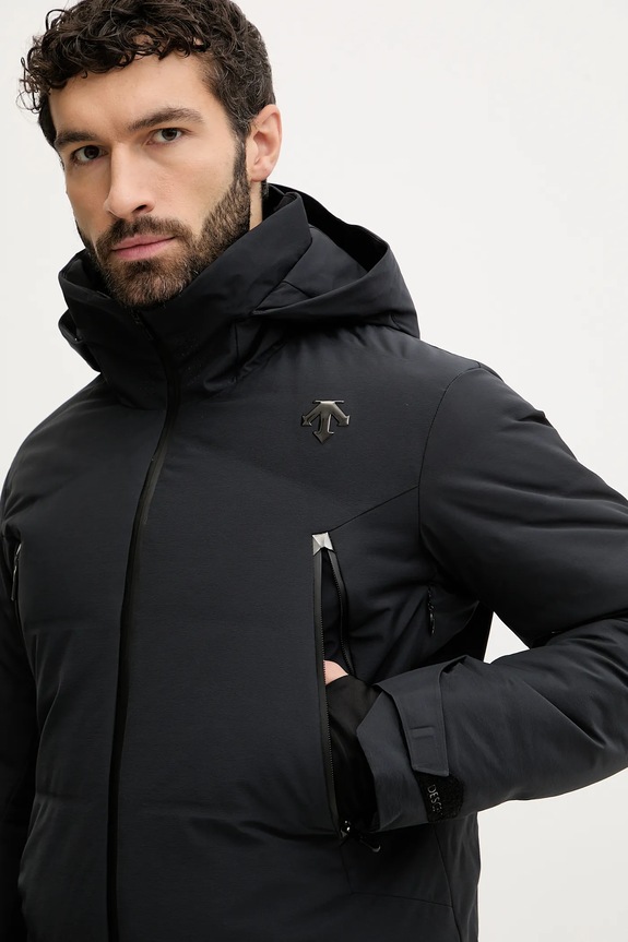 Descente kurtka narciarska puchowa HYBRID DOWN JACKET czarny DW5FDJ06MU