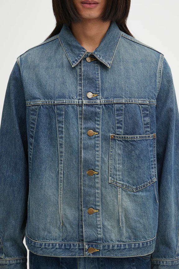 Needles giacca di jeans Darts blu RW234