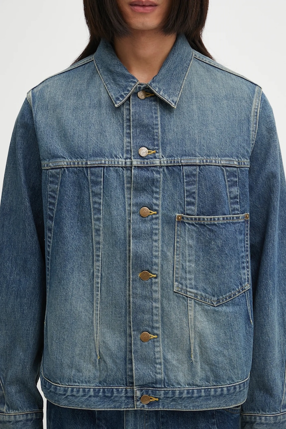 Needles giacca di jeans Darts blu RW234