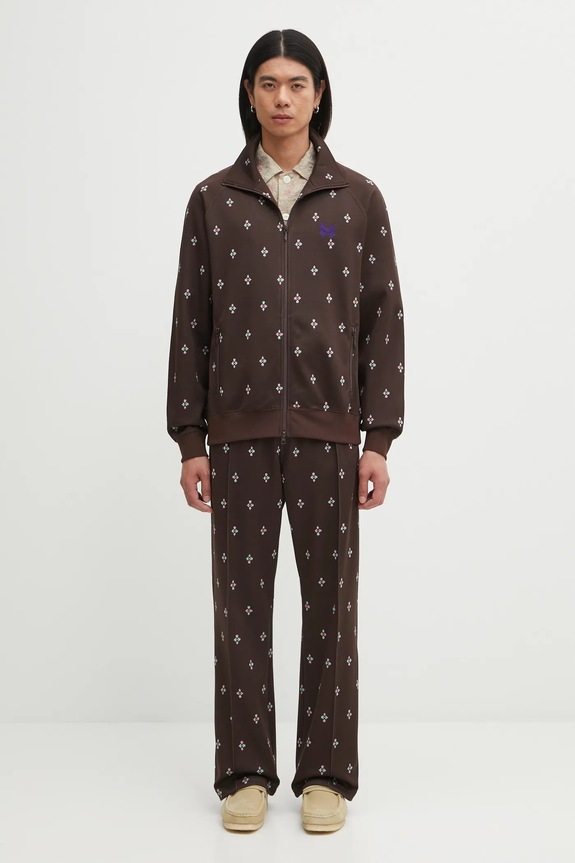Кофта Needles Track Jacket RW312 коричневый