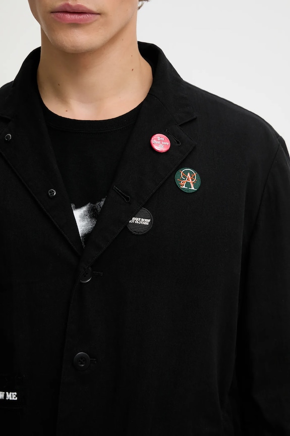 Памучно яке Undercover Jacket черен UP2E4102.1