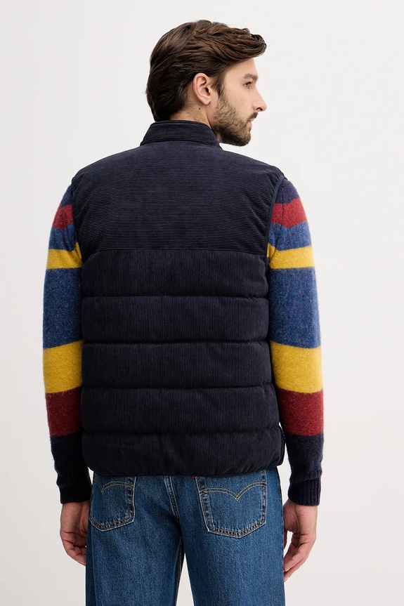 Ρούχα Αμάνικο μπουφάν United Colors of Benetton 2EMRUJ00T σκούρο μπλε