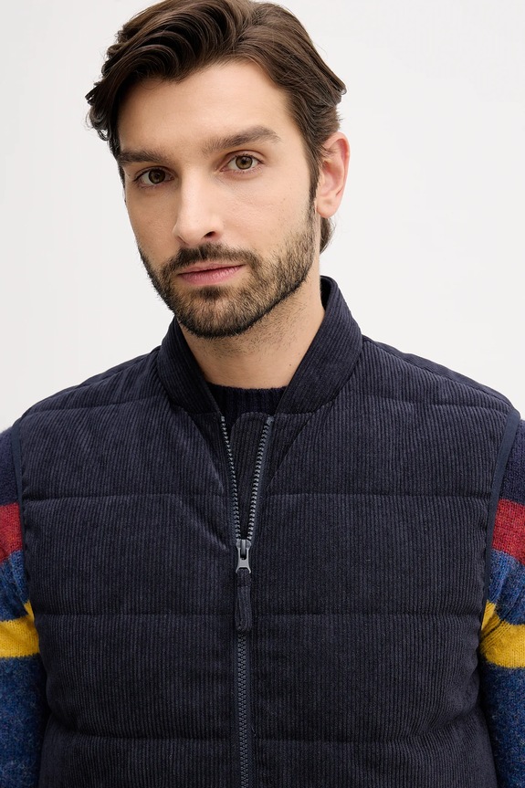 Αμάνικο μπουφάν United Colors of Benetton σκούρο μπλε 2EMRUJ00T