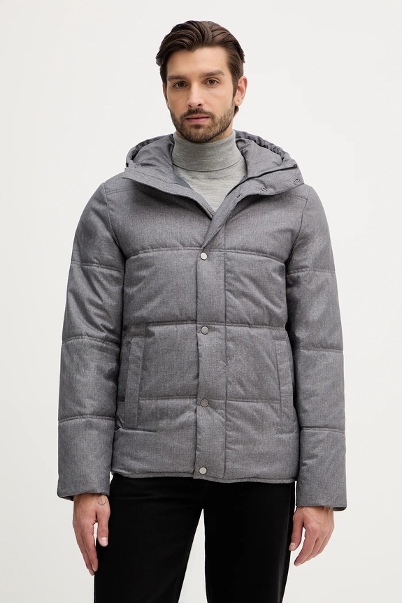 United Colors of Benetton rövid kabát szigetelt szürke 2MNAUN06X