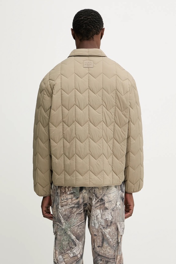 Oblečení Bunda Maison Kitsuné Quilted PM02104WW9067 béžová