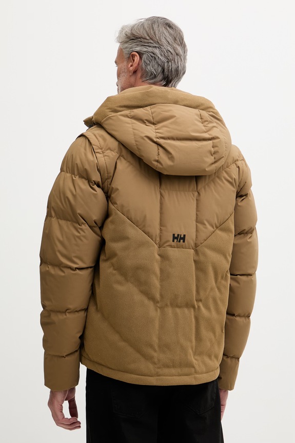Helly Hansen geacă cu puf bărbătească VILLAGE MODULAR DOWN JACKET verde 54492