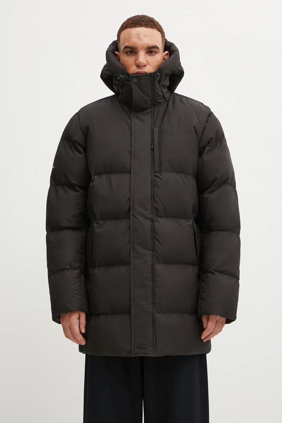 Jakna Helly Hansen ALBY PUFFY PARKA s toplom postavom crna 54133.