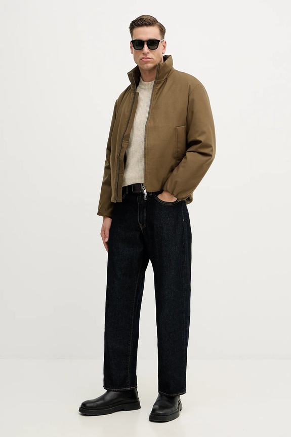 Sisley geacă 2IVZSN04H verde AW25