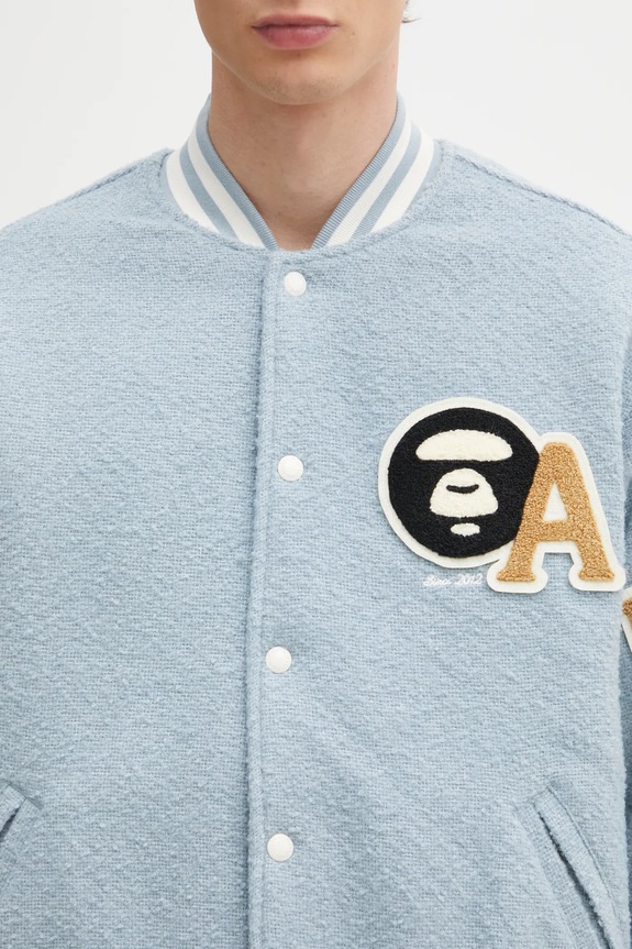 AAPE giacca bomber Main AAPJKM7742XAP blu
