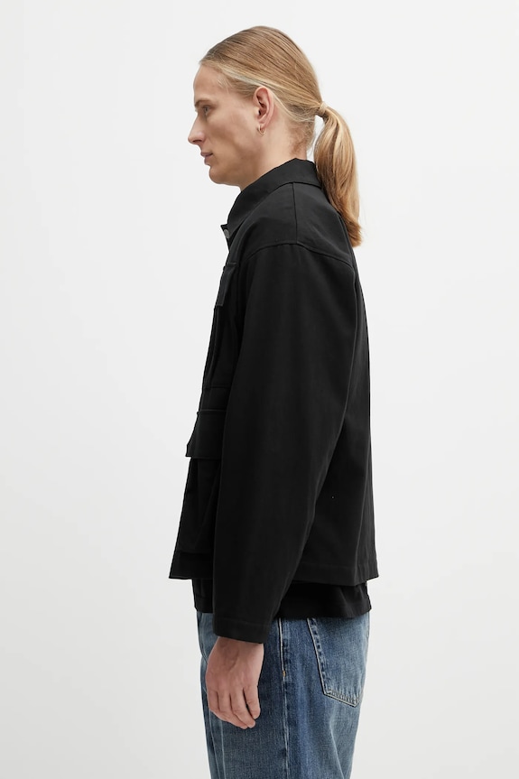 NEIGHBORHOOD jachetă de bumbac UTILITY JACKET 252AQNH.JKM01 negru AW25