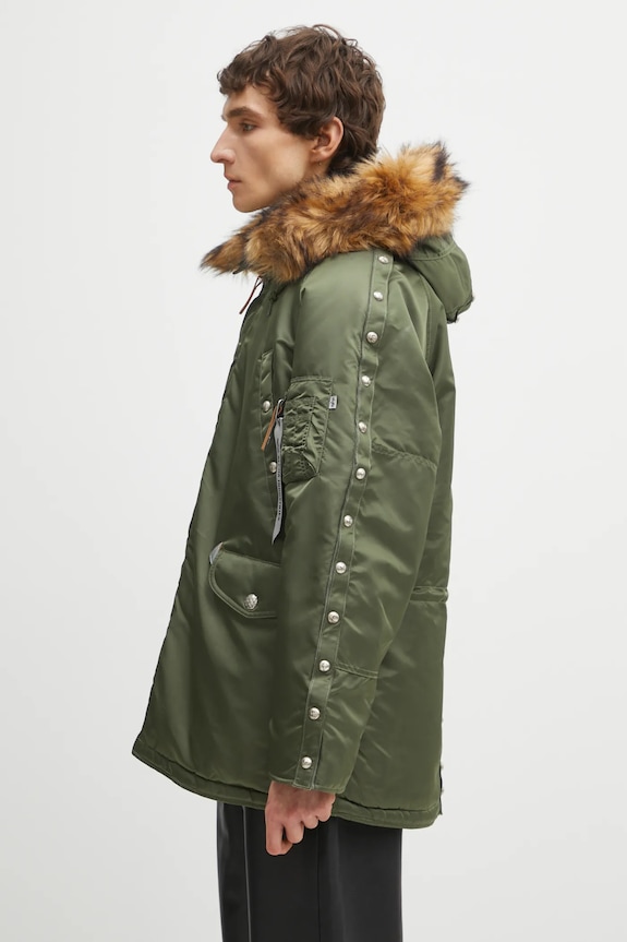 Alpha Industries jacket Alpha x Thug Club N-3B 258153 green AW25