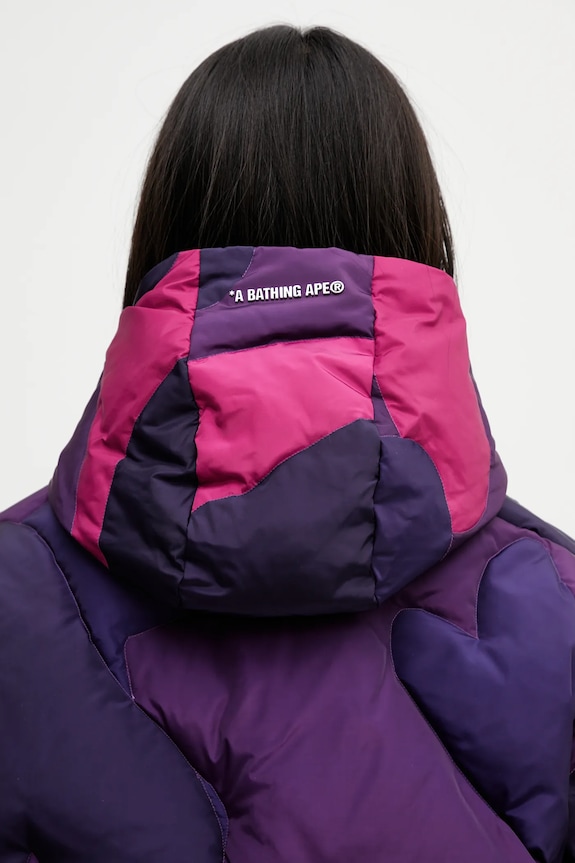 A Bathing Ape piumino Mega Color Camo 001DNL801306M violetto