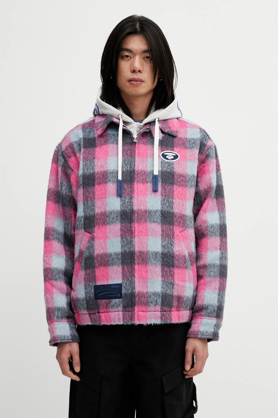 AAPE kurtka pozostałe szary AAPJKM7743XXP