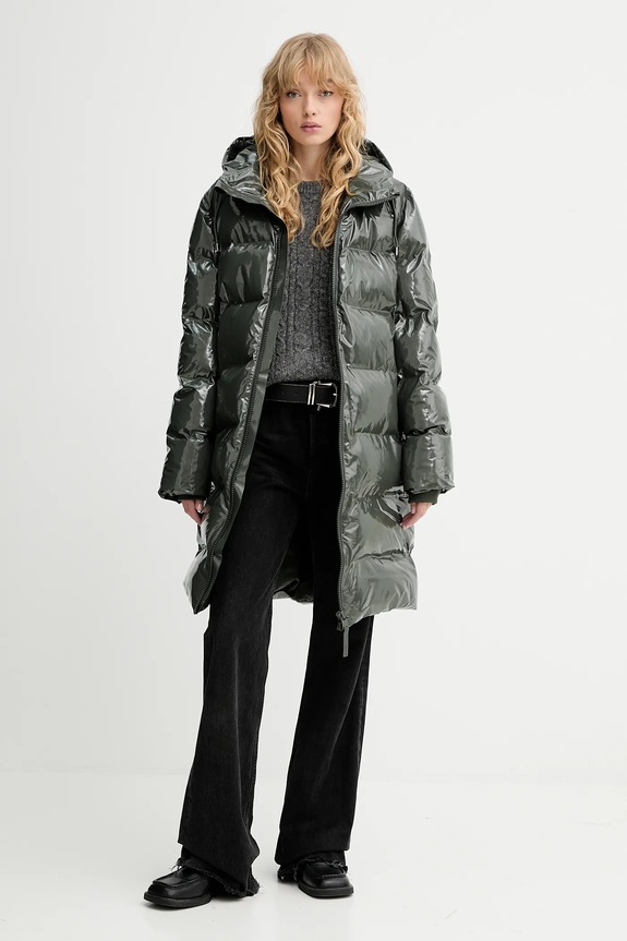 Oblečenie Bunda Rains 15130 Alta Longer Puffer Jacket 15130 zelená