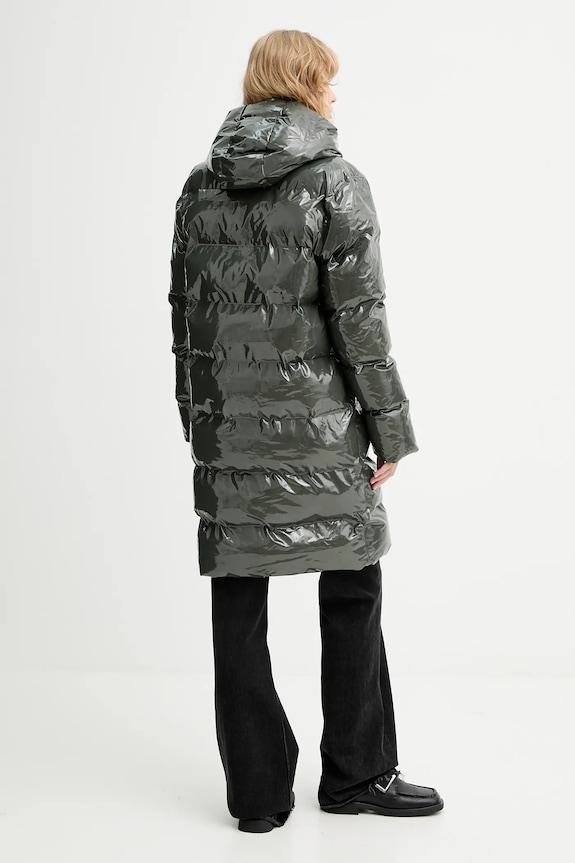 Bunda Rains 15130 Alta Longer Puffer Jacket zelená 15130